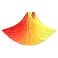 Fitness Ombre Colorful 6 Meters 100 Nylon Low Stretch Yoga hammock Full Set Equipment For Acrobatic Fly Dance