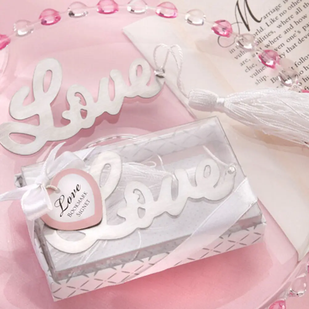

New Love Note Bookmark Novelty Ducument Book Marker Label Stationery Creative Love Alloy Silver Bookmark Exquisite Gift