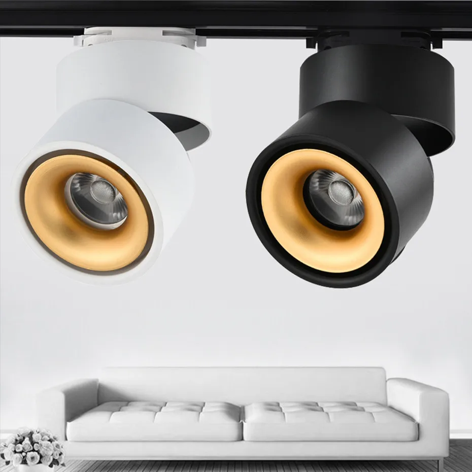 COB 7W 12W 15W Led Track light lamp Ceiling Rail Track lamp lights Spot lights led 220v 110v for shop clothing Store Home