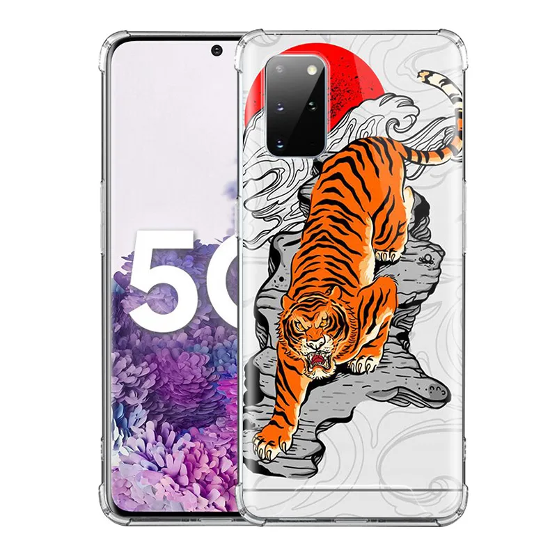 

Case For Samsung Galaxy S20 Ultra S10 Plus S9 S8 S10e Note 10 Lite 20 9 Airbag Soft Clear Phone Cover Japanese Style Art Japan