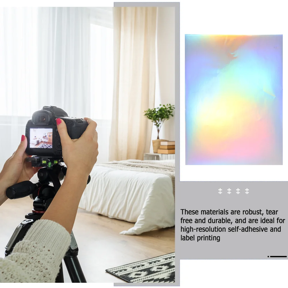 

20pcs Self-adhesive Printer Paper Inkjet Stickers Waterproof Printable Stickers