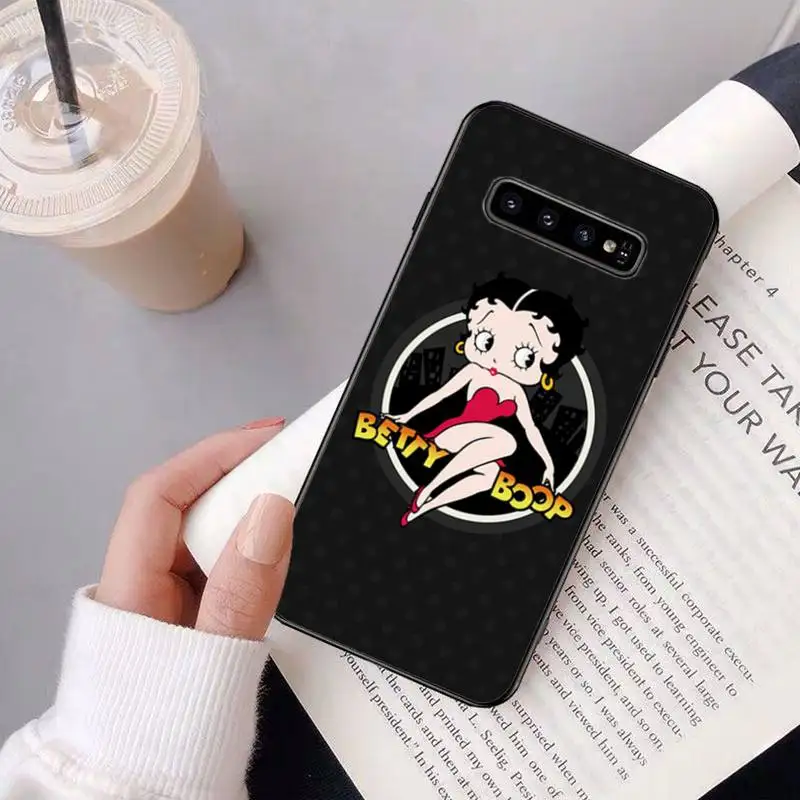 

Pretty Sexy Betty Boop Luxury Brand Phone Case Coque Fundas Shell For Samsung Galaxy S8 S9 S10e S20 PLUS J6 J600 Cases Cover