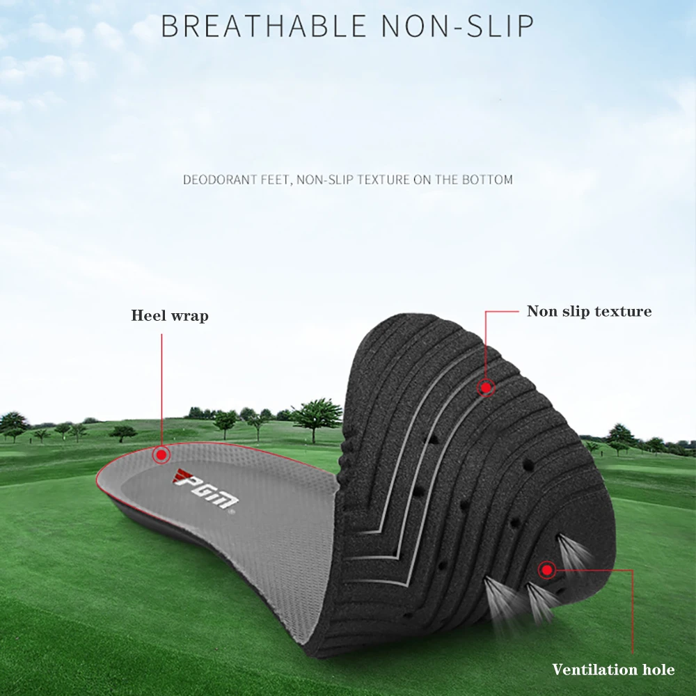 PGM Golf Women's Anti-Horizontal Sole Shoes Breathable PU Upper Comfortable Non-slip Golf Training Leisure Sports Shoes XZ157