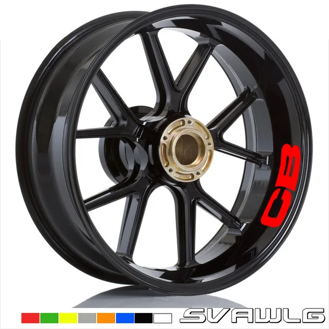 Наклейка на передние и задние колеса мотоцикла внешний обод Светоотражающая