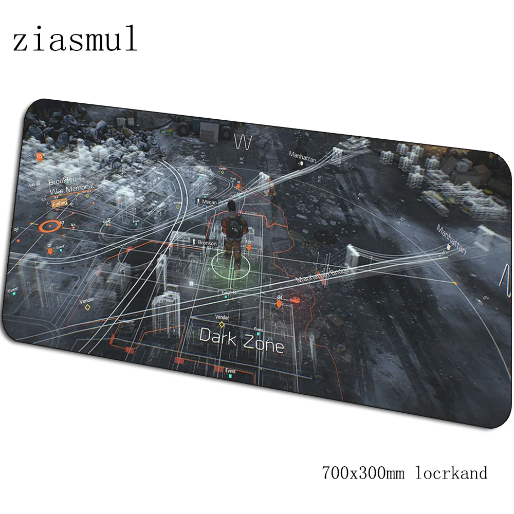 Коврик для мыши tom clancy's the division, 70x30 см, игровой коврик для мыши из натурального каучука, офисный коврик для ноутбука, коврик для мыши, игры, pc gamer, коврики - Color: pattern 1