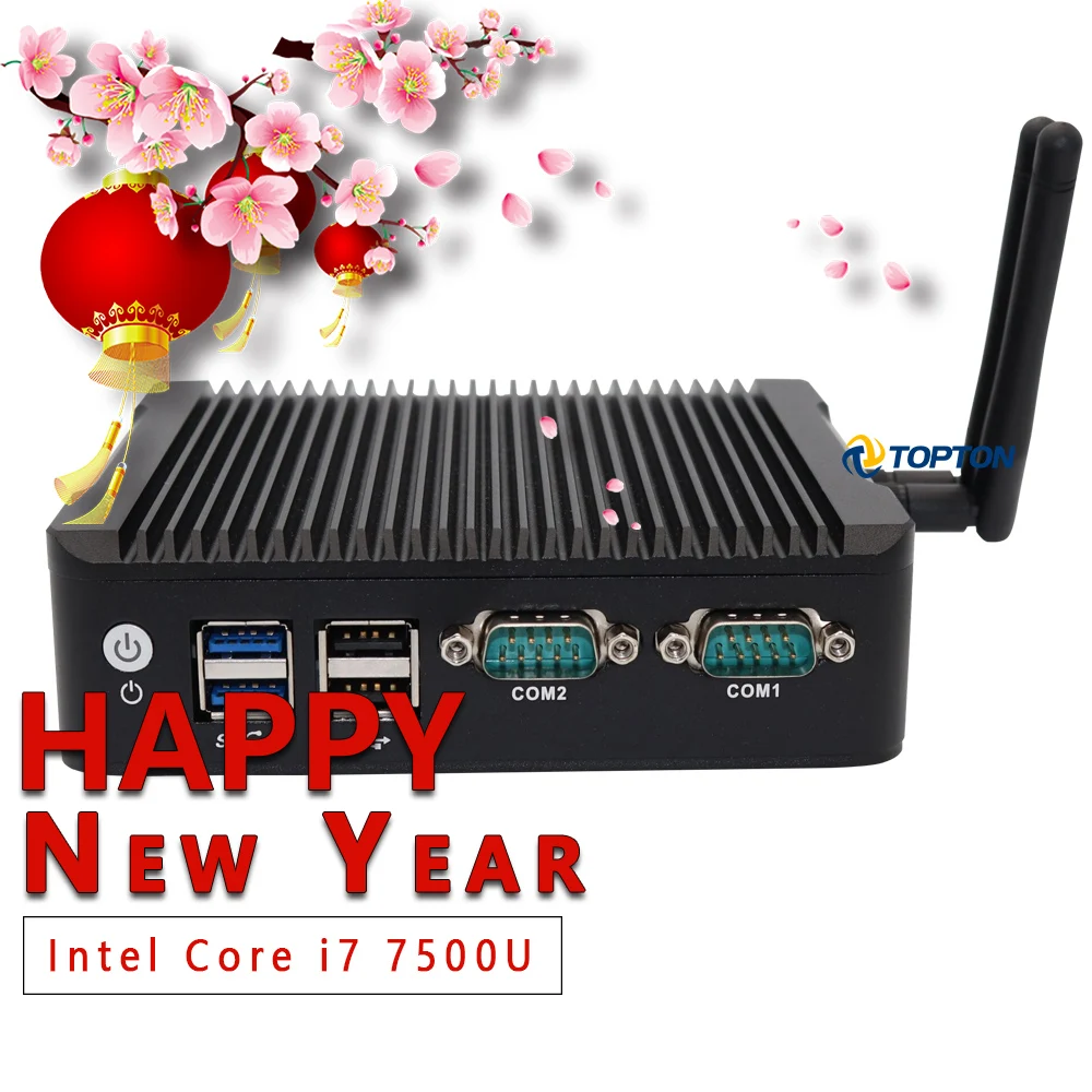 7*24 часа работы 2 * LAN мини ПК Intel i7 7500U i5 6200U i3 6100U DDR4 Pfsense маршрутизатор 2COM AES NI DP HDMI Linux