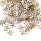 300 шт.лот, рождественские вечерние украшения в виде снежинок для дома, зимние украшения, свадебные вечерние украшения