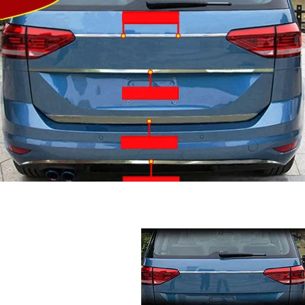 Lsrtw2017 для Volkswagen Vw Touran отделка багажника автомобиля декоративные аксессуары