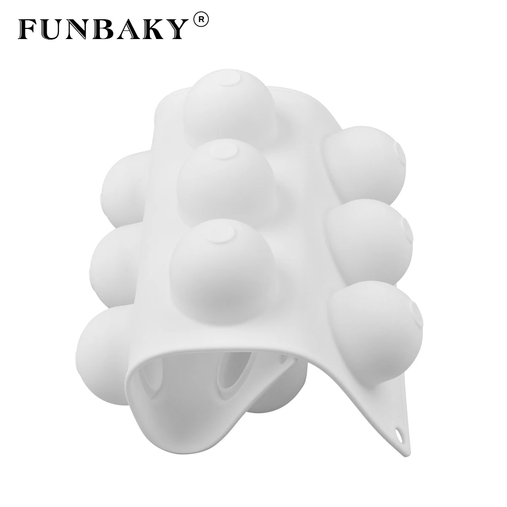 FUNBAKY 3D Сферический лед форма для крема шарика кубика льда сделай сам десертные