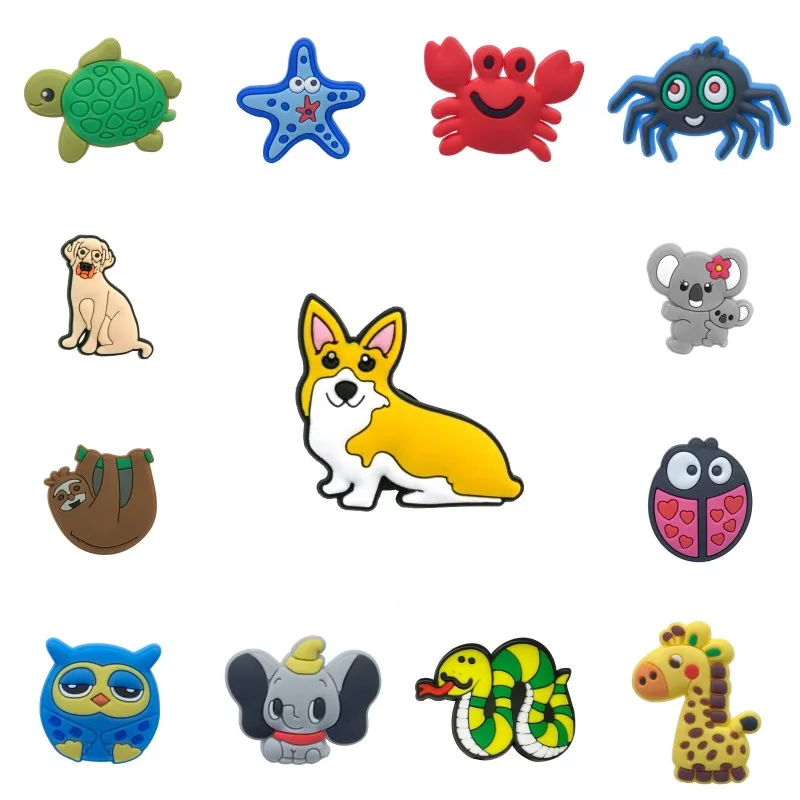 1PCS Cute Animals PVC Fridge Magnets Lovely Dog Corgi Home Decor Accessories Koala Starfish Education Refrigerator Gift | Дом и сад