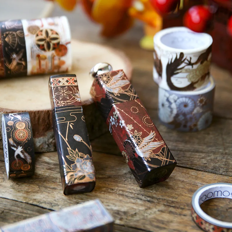5 наборов Washi-ленты Антикварии DIY Скрапбукинг Школьные принадлежности Наклейка Этикетка Творческое декоративное клейкое Японская канцелярия на.