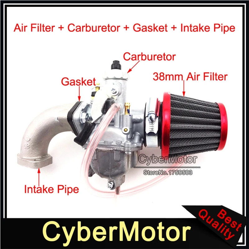 Карбюратор Mikuni VM22 впускная труба 38 мм для двигателя 110cc 125cc 140cc|mikuni vm22 carburetor|mikuni