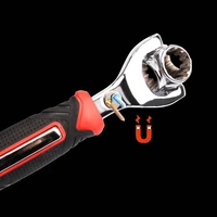 magnetic tiger wrench car motorbike repair spanner 48 in 1 multi functional crv socket wrench key
