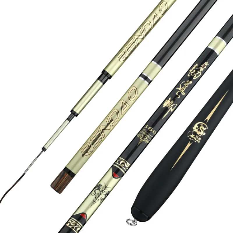 Enlarge 2.7m-7.2m Carp Fishing Rod 28 Tone Ultra Light Ultra Hard Angeln Olta Taiwan Wedkarstwo Pole Spinning Stick Fishing Tackle Pesca