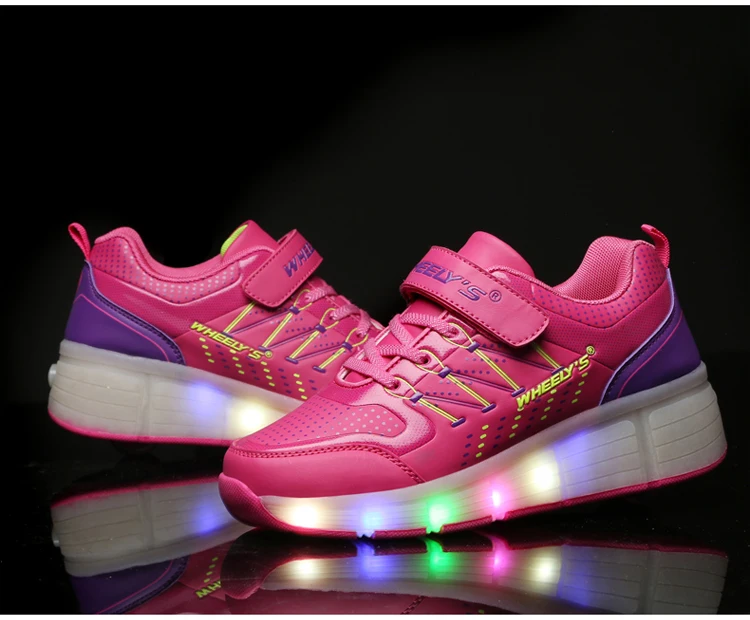 Jazzy Heelies, светодиодный светильник для мальчиков и девочек, детская обувь для роликовых коньков, Детские кроссовки с колесами, 21 цвет