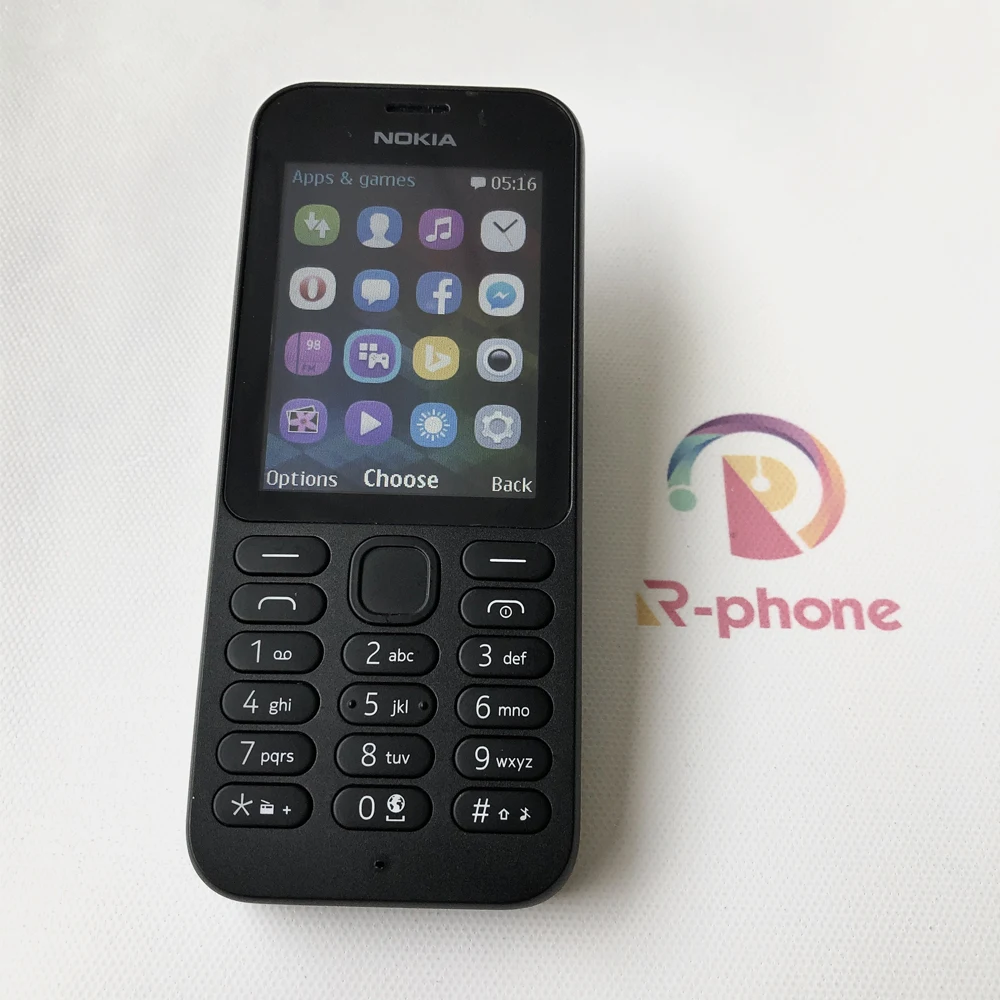 NOKIA 215 отремонтированный мобильный телефон с двумя sim картами GSM Хорошее качество