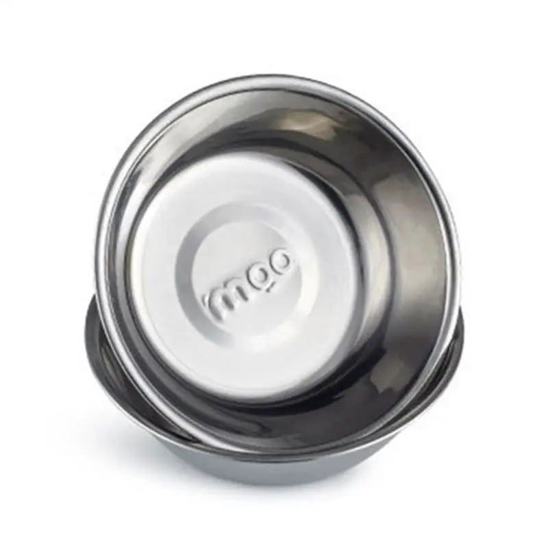 

Stainless Steel Food Water Feeding Bowl for Dogs Cats Bamboo Stent Pet Triple