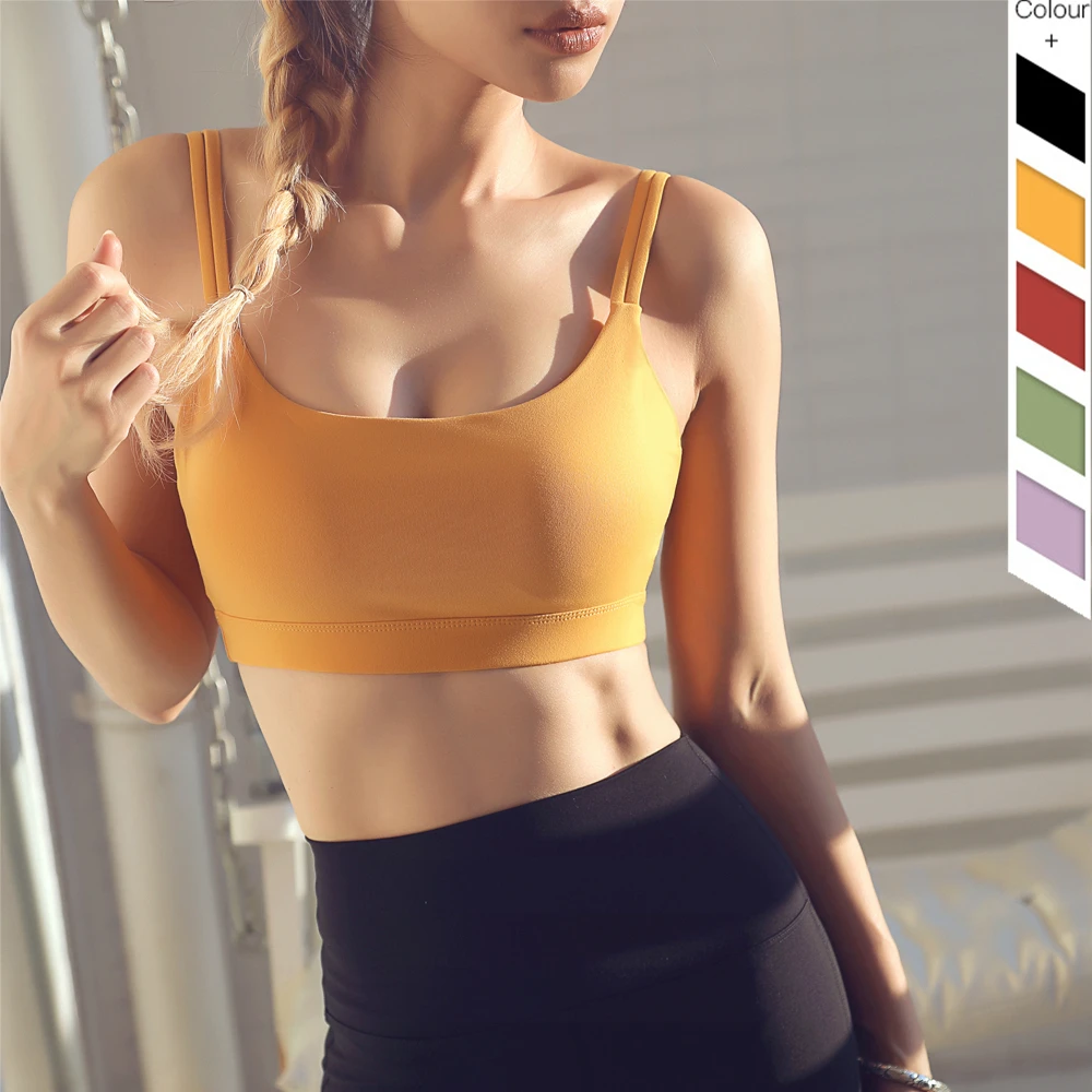 Качественное Спортивное нижнее белье бюстгальтер для женщин плечевые лямки