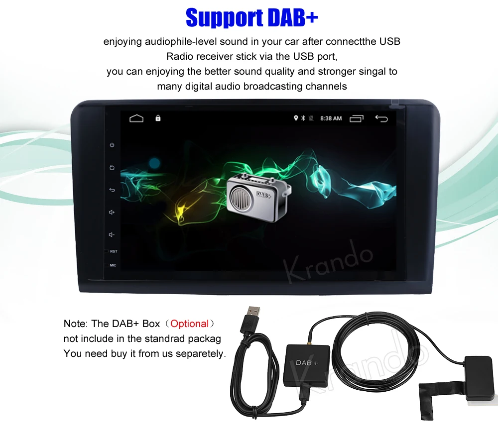Автомагнитола Krando 9 дюймов (без dvd) Android 10 0 gps-навигация для benz GL X164 ML W164 ML300 ML320 ML350