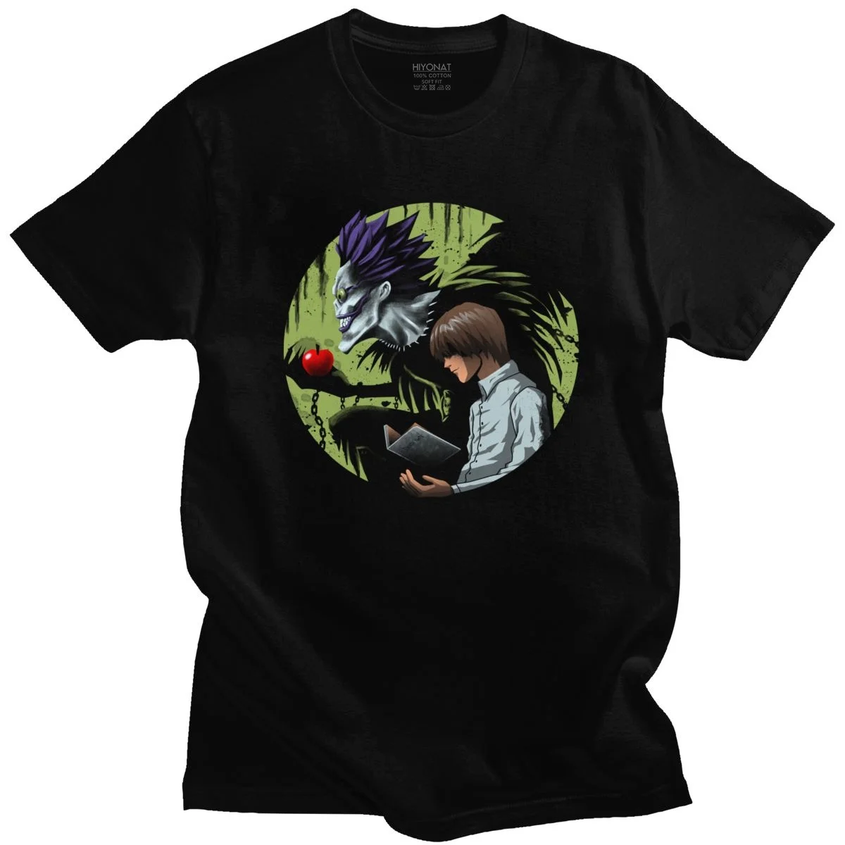 Крутая Мужская футболка с надписью Death Note Shinigami Ryuk коротким рукавом японским