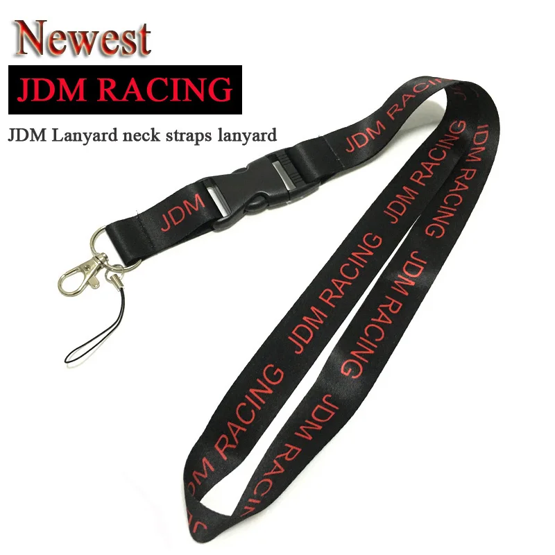 JDM RACING Горячая 20-1/" Длина граффити STICKERBOMB ремешок для ключей гонки сотовых держателей брелок карабин двусторонняя печать - Название цвета: JDM RACING