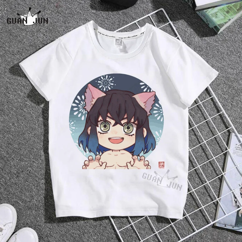 

Demon Slayer Unisex Summer New T-shirt Fashion Girls Tshirts Harajuku Retro Boy Tshirt Round Neck Kids Tshirt