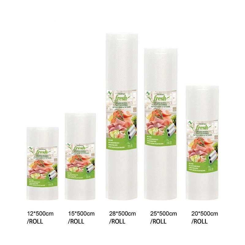 

12/15/20/25/28CM*500cm Rolls/Lot Vacuum Bags For Food Vacuum Sealer Food Fresh Long Keeping Bags For Vacuum Packer
