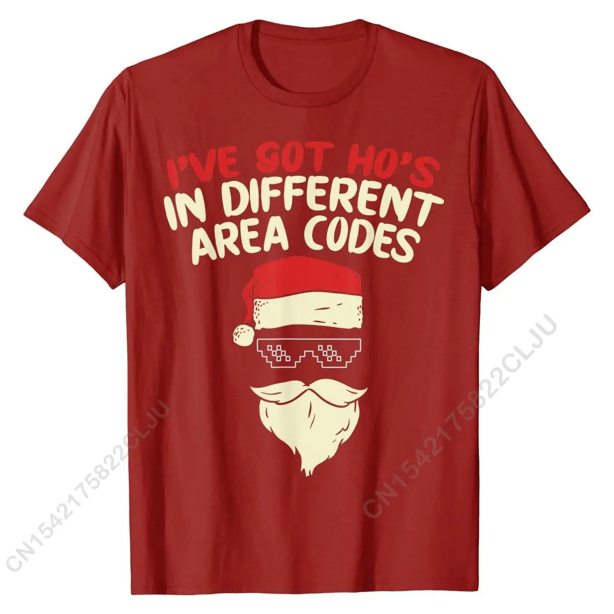 Я получил хот в разных регионах Рождественская рубашка Худ Санта футболка со