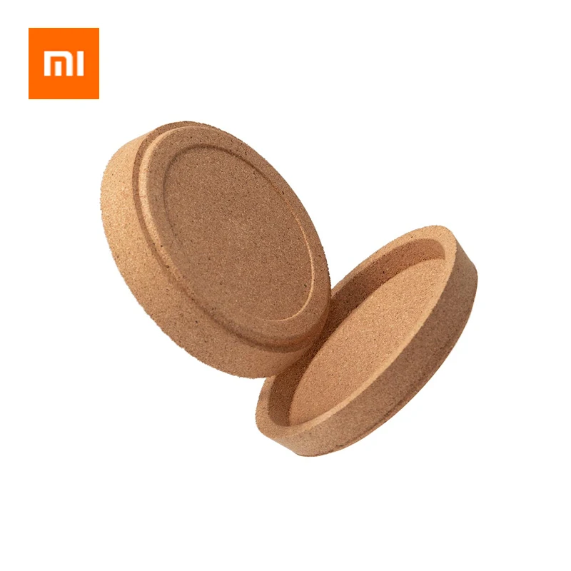3 Упак. Противоскользящие подставки для напитков Xiaomi из натурального дуба чашка