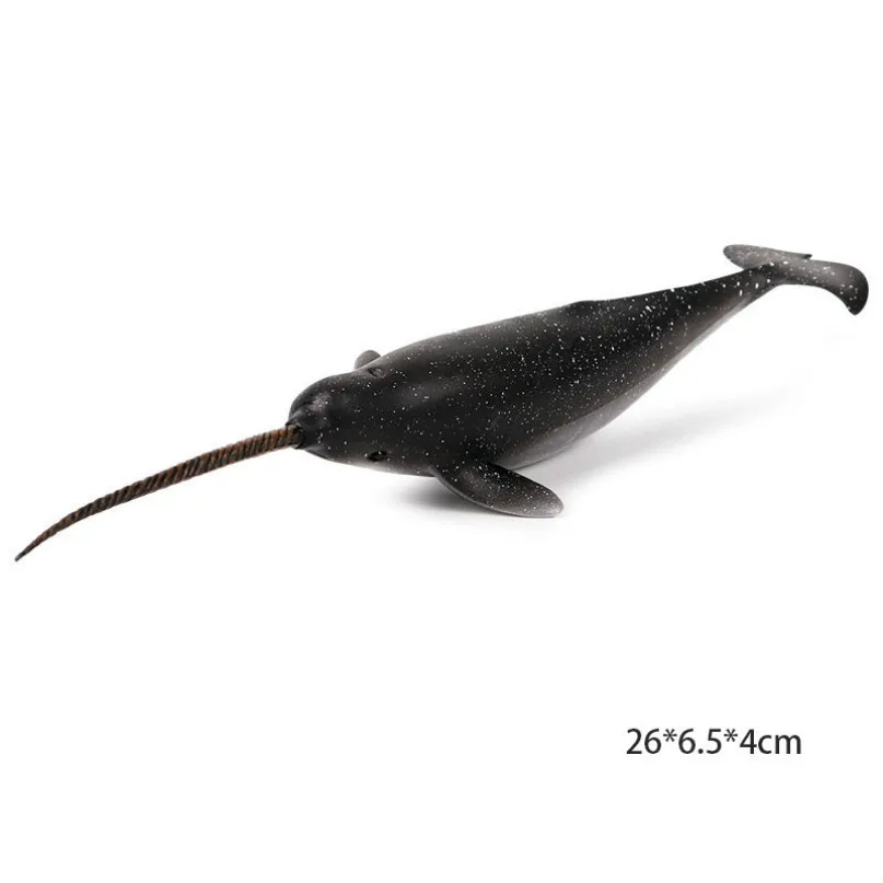 narwhal Модель осьминога, Акула, парусник, модель осьминога, фигурка морской жизни, образовательная фигура, океан, с животными из ПВХ, игрушка для детей, Детский декор, подарок - Цвет: narwhal