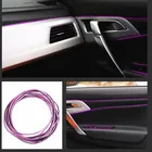 Отделка салона, 5 м, узорные отделочные полосы, внутренняя отделка двери приборной панели для Volkswagen vw POLO Tiguan Passat Golf EOS Scirocco