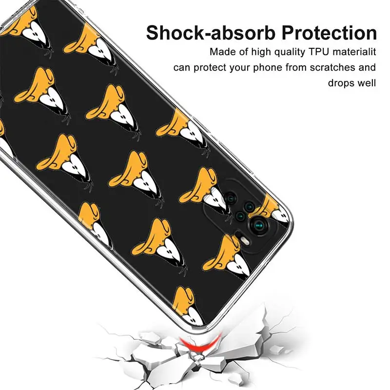 

Transparent Cover Cartoon Bugs Bunny For Xioami Redmi Note 10 10S 9T 9S 9 8T 8 7S 7 6 5A 5 4X 4 Pro Max Phone Case