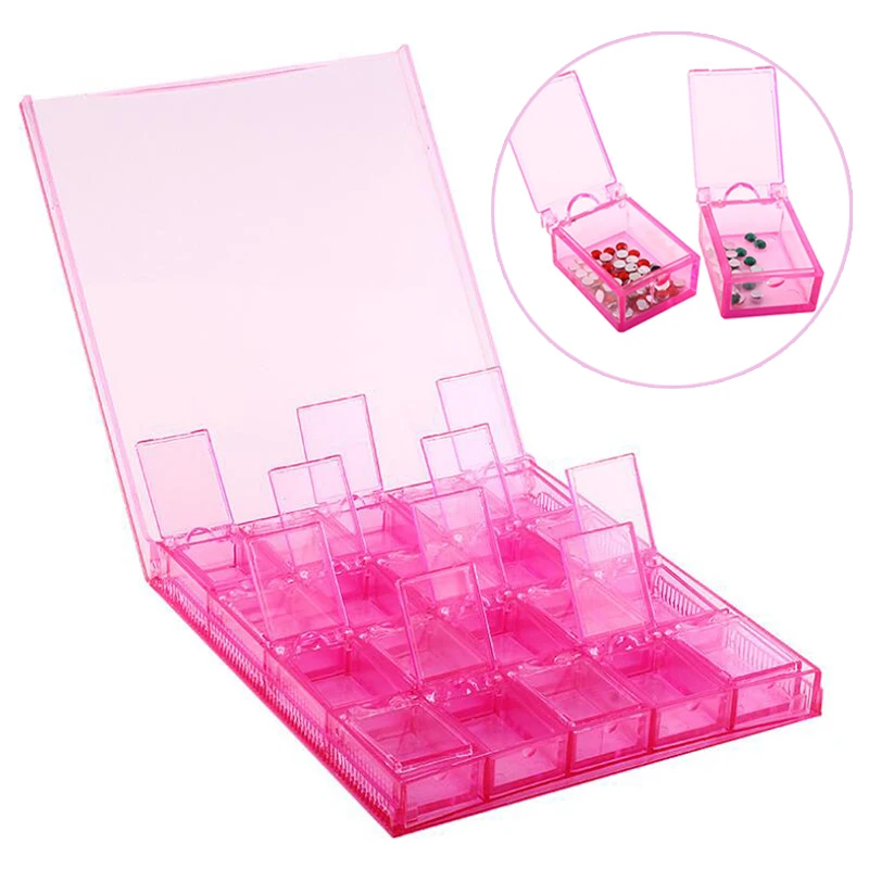 Съемный DIY алмазная живопись дрель коробка ювелирных изделий Стразы Вышивка с