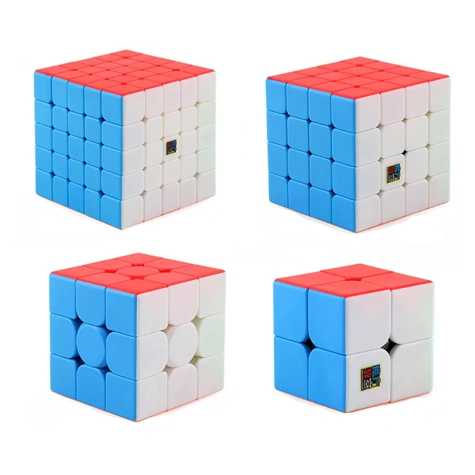 

Кубики MoYu Meilong 2345, 4 в 1, профессиональный Магический кубик 2x2, 3x3, 4x4, 5x5, скоростная головоломка, кубик Magico, развивающая игрушка