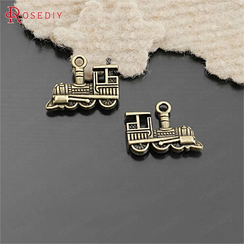 

(26248)20PCS 22x14MM Antique Bronze Zinc Alloy Train Charms Pendants Jewelry Making Supplies Diy Findings Accessories
