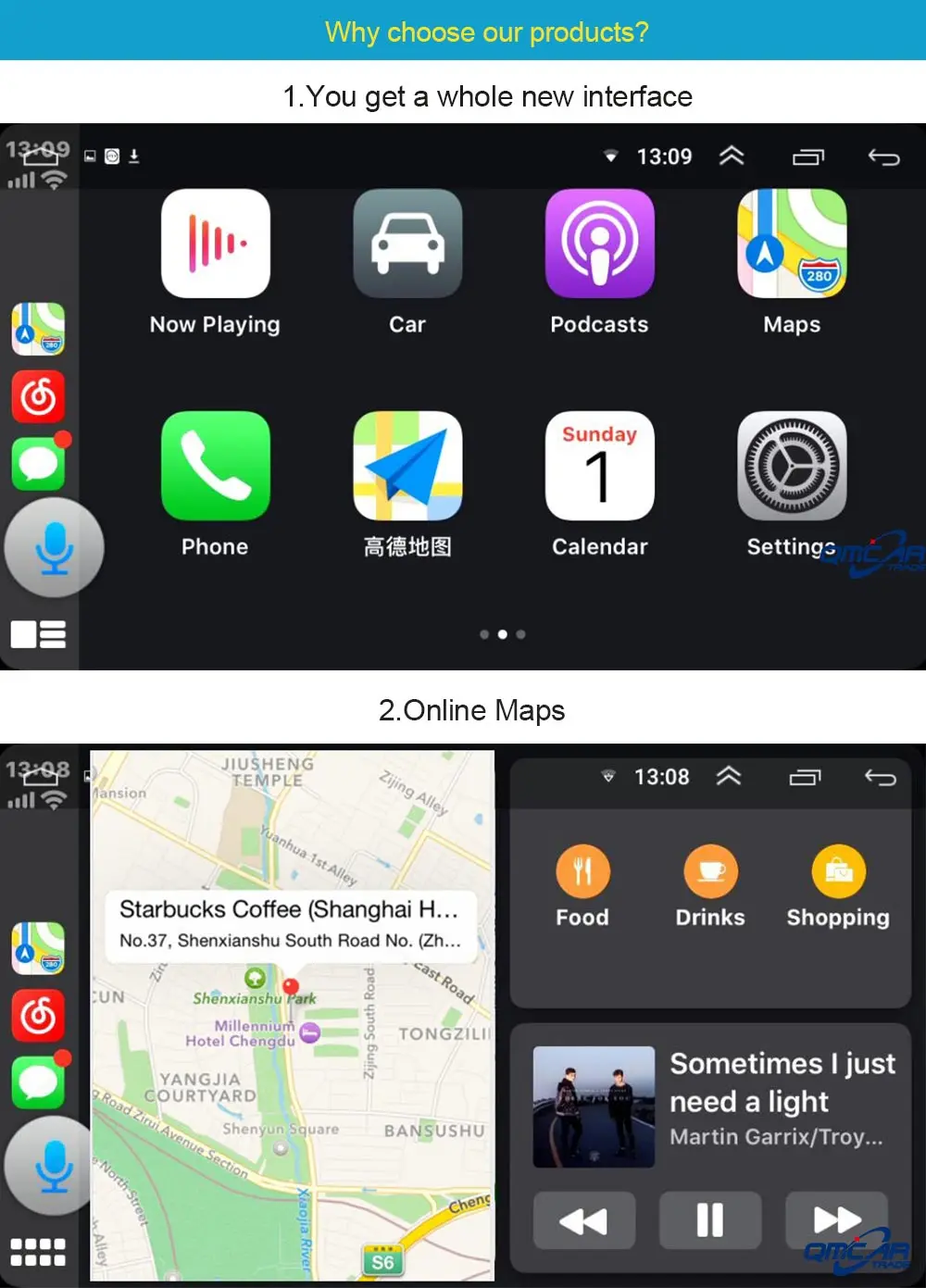 Smart link Беспроводной CarPlay ключ для Android автомобильный мини USB Carplay Stick с Android Auto Plug and Play
