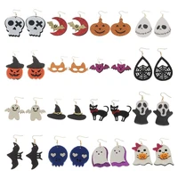 halloween series earrings horror funny skull pumpkin felt cloth earrings ghost festival earrings factory direct sales