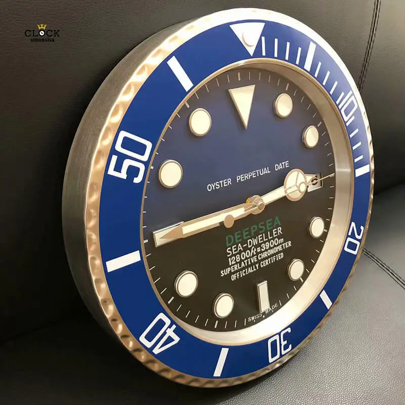 

Luxury Design Wall Watches Clock Metal Art Large Metal Cheap Wall Clock Stainless Steel Calendar Luminous Clock