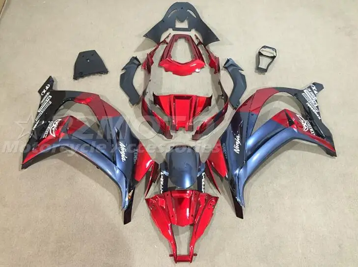 

Новый комплект обтекателей из АБС-пластика подходит для Kawasaki Ninja ZX-10R 2011 2012 2013 2014 2015 zx10r 11 12 13 14 15 комплект кузова красный серый