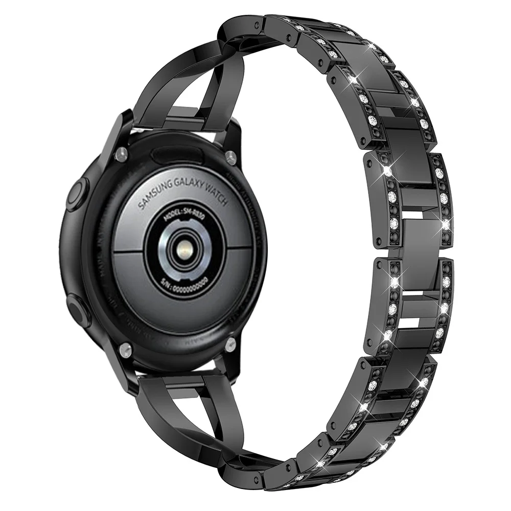 Ремешок сменный из нержавеющей стали для Garmin Vivoactive 3 Music браслет Galaxy Watch Active 2 44 мм 40
