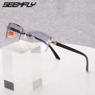 Очки Seemfly TR90 для близорукости, без оправы, с защитой от сисветильник, от-1 до-4,0, унисекс, 2021