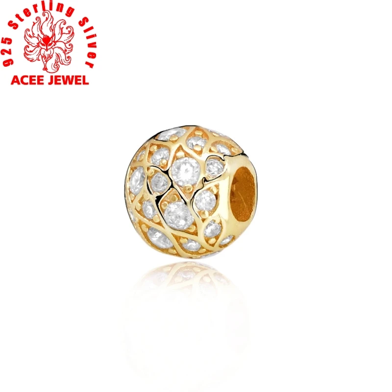 

2019 autumn New 925 Sterling Silver Beads Sparkling Pattern Charms Pendant fit Original pandora Bracelets Women DIY Jewelry