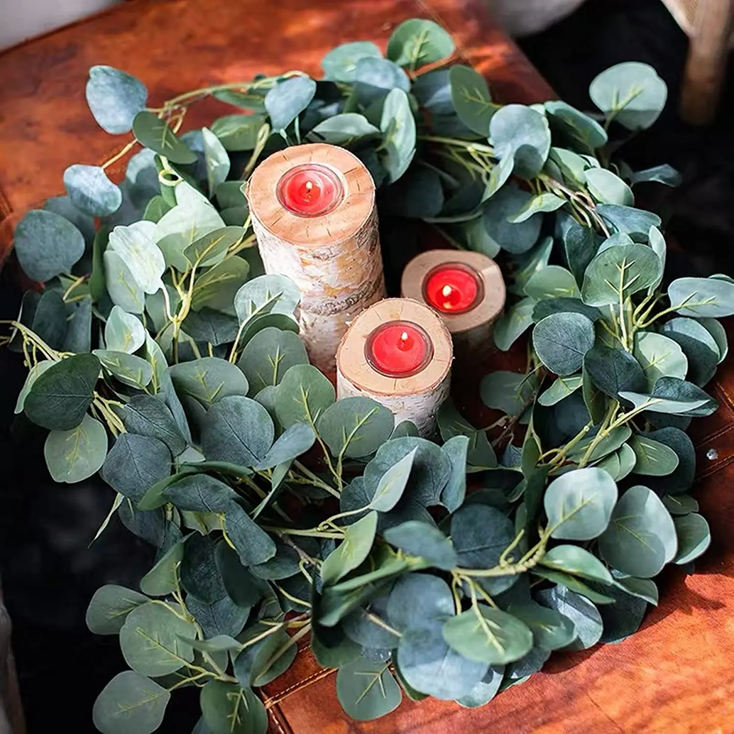 Гирлянда из искусственного эвкалипта 1/2 м