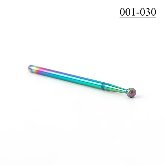 001-030 STZ, 1 шт., фрезы для маникюра, алмазные сверла для ногтей, фрезы с шариковым пламенем, роторная шлифовальная машина для удаления кутикулы, инструменты для ногтей#1514-3 - Цвет: 001-030