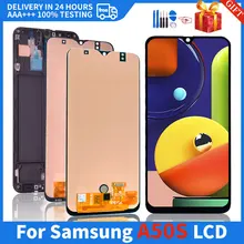 Original Super AMOLED Display Touch Screen for Samsung Galaxy A50S LCD A507FN A507F A5070 Mobile Phone With Frame