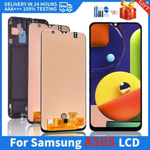 original super amoled display touch screen for samsung galaxy a50s lcd a507fn a507f a5070 mobile phone with frame free global shipping