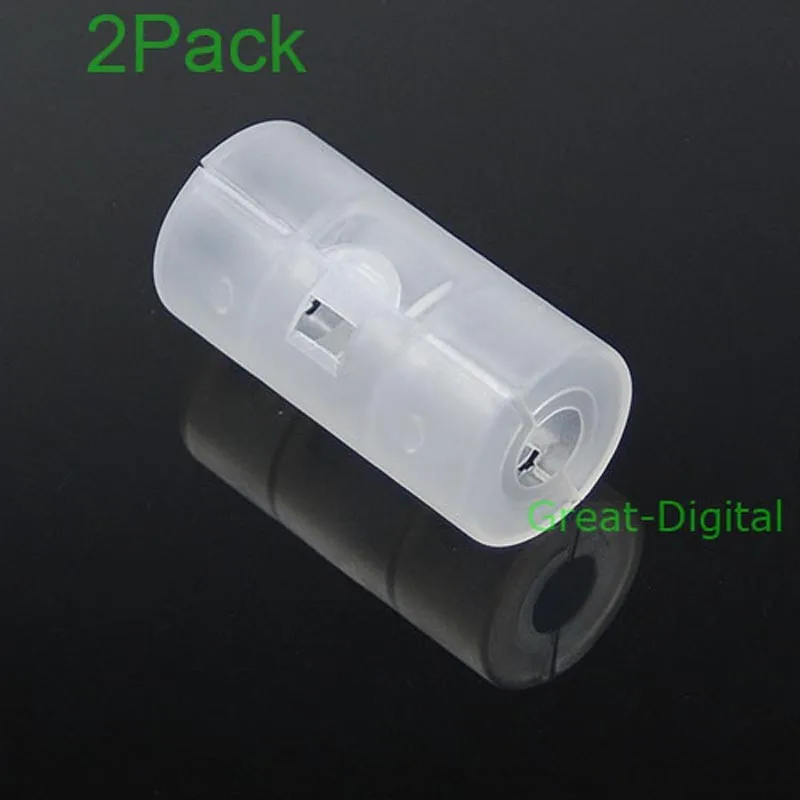 2x АА до C Размеры Батарея конвертер адаптер чехол |