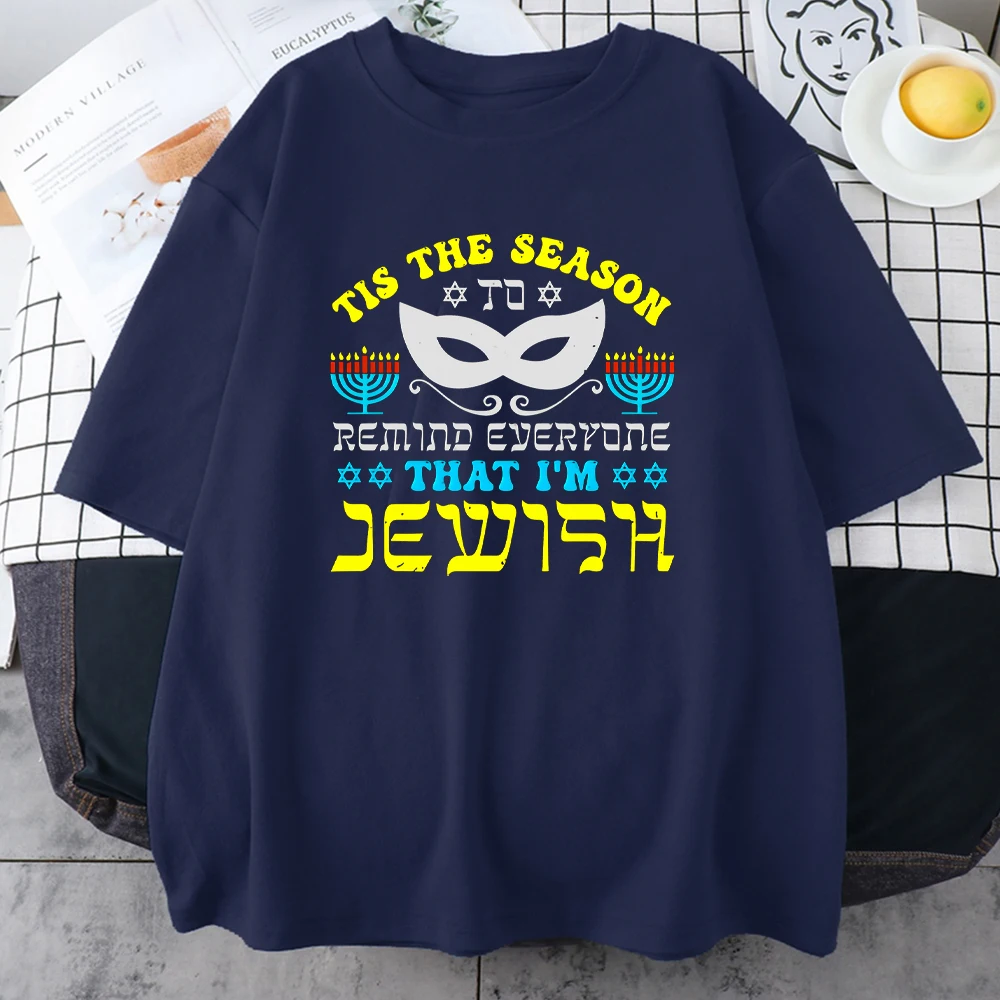

Сезон, чтобы напомнить всем, что я еврейский принт, женские футболки, повседневный Свободный Топ, Ретро футболка, летние мягкие женские футб...
