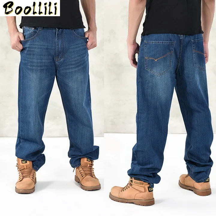 Новинка 2020 модные мешковатые мужские джинсы хип-хоп танцоры свободные большие