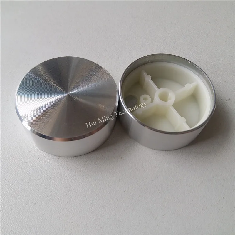 Высококачественная пластиковая алюминиевая ручка потенциометра твердая 40*16*6 мм